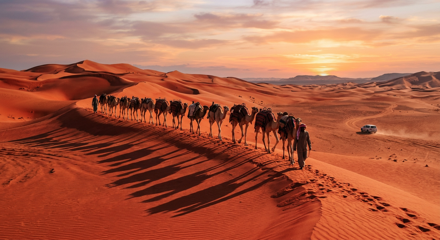 Desert evening at Al Khatim